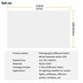 Selens Diffusion Fabric Nylon Silk Seamless Diffuser Cloth Light Soft Cloth Photo Studio Kits Photography Accessories