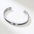 Men Bangle, Enemal Viking Logo Cuff Bracelet For Gentleman, Stainless Steel Minimalist - Visuel 5 | SAMAG