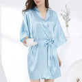 Nightgown Soft Bathrobe Short Women's Lounge Bride | SAMAG