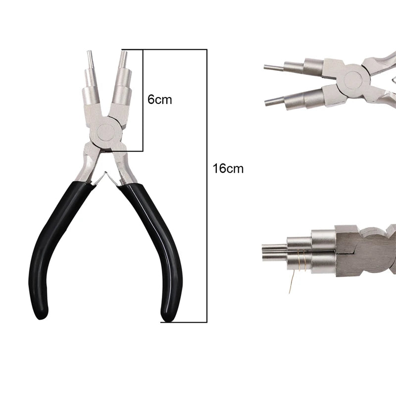 Multifunctional Hand Tools Jewelry Pliers with round Nose End - Cutting Wire Tool for DIY Handmade Jewelry Making Accessories