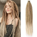 24 Inch Synthetic Dreadlock Hair Extensions, 10Strands/Lot Single Ended Soft Dreads Locks Hippie Style Dreadlock for Women