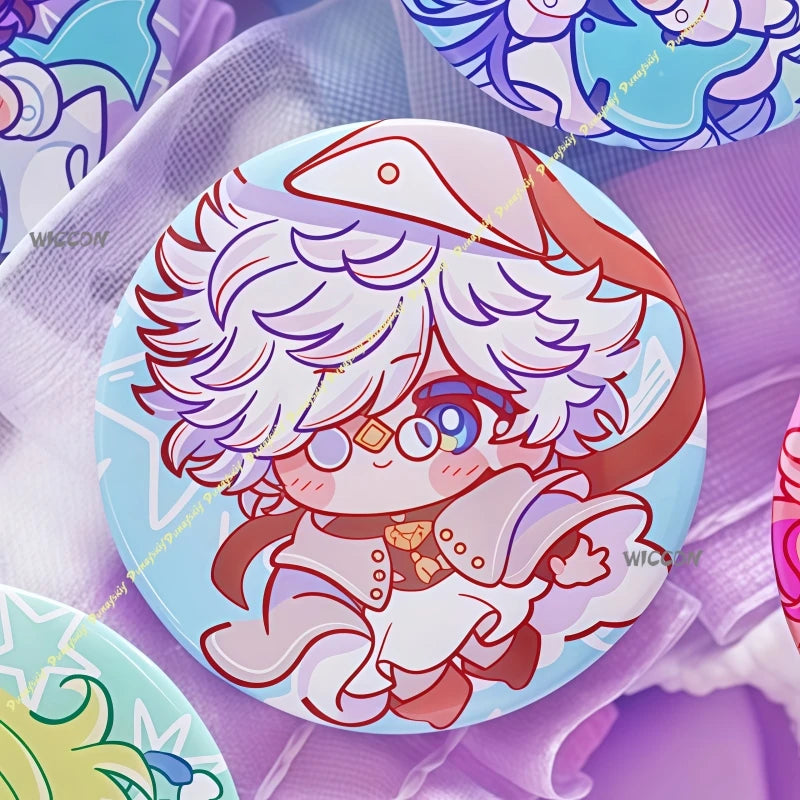 Anime Witch Hat Atelier Badges Cartoon Lapel Pins Vibrant Color Anime Cosplay Badges Cute Bag Clothing Brooches Souvenir forFans