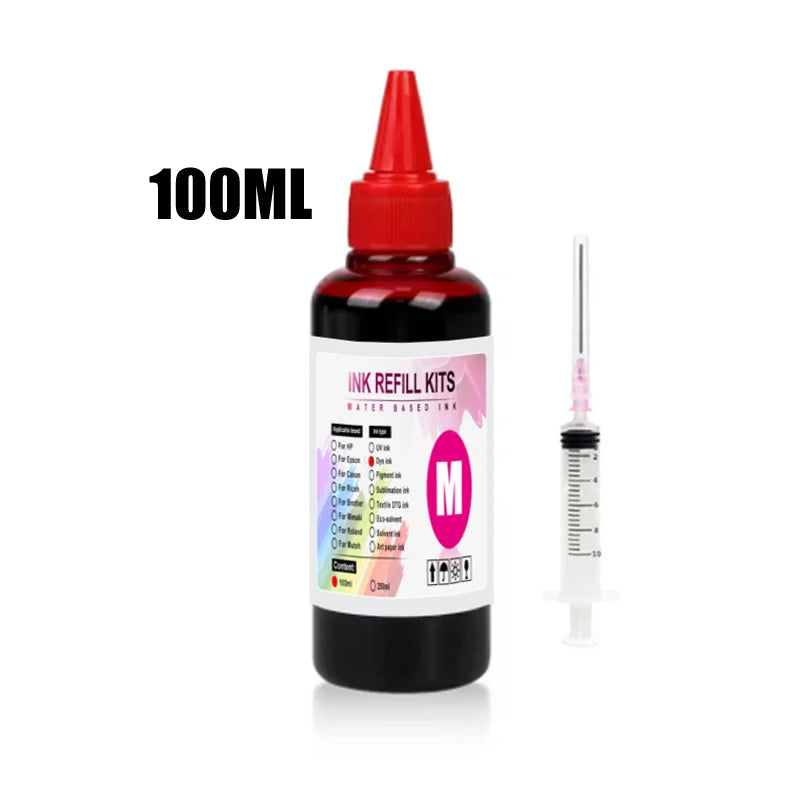 100ml Universal Dye Ink BK C M Y Kit Compatible For HP - View 5 | SAMAG
