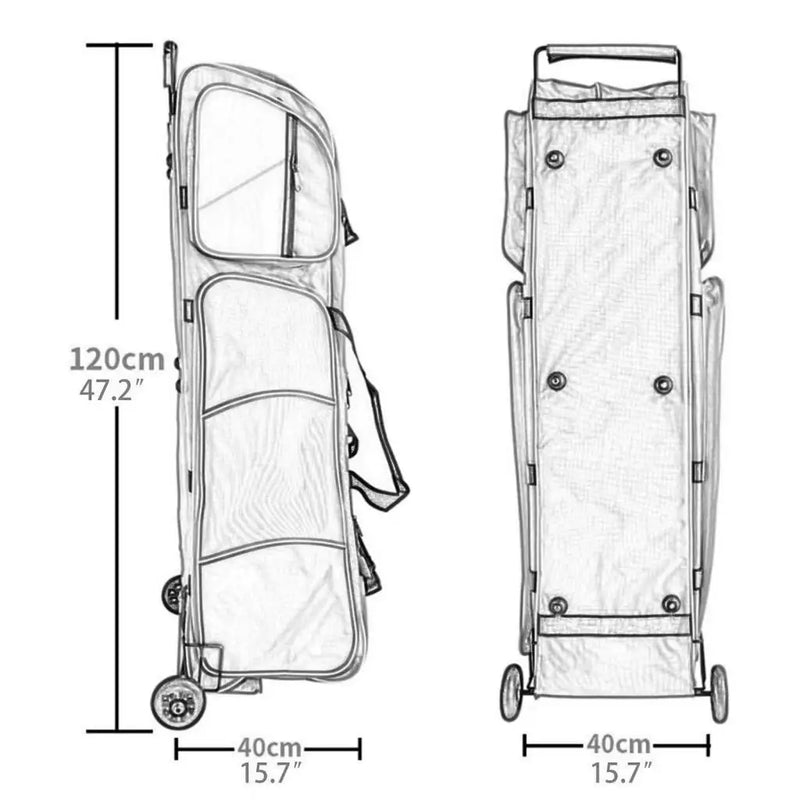 Fencing Bag with Wheels Lightweight with Retractable | SAMAG