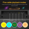 Wireless Bluetooth Sound Bar Speaker System Super Power Sound Speaker Wired Wireless Surround Stereo Home Theater TV Projector
