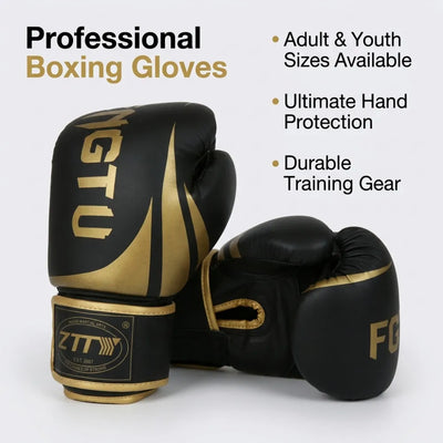 1Pair 8/10/12/16Oz Kids Adult Boxing Gloves PU Breathable | SAMAG