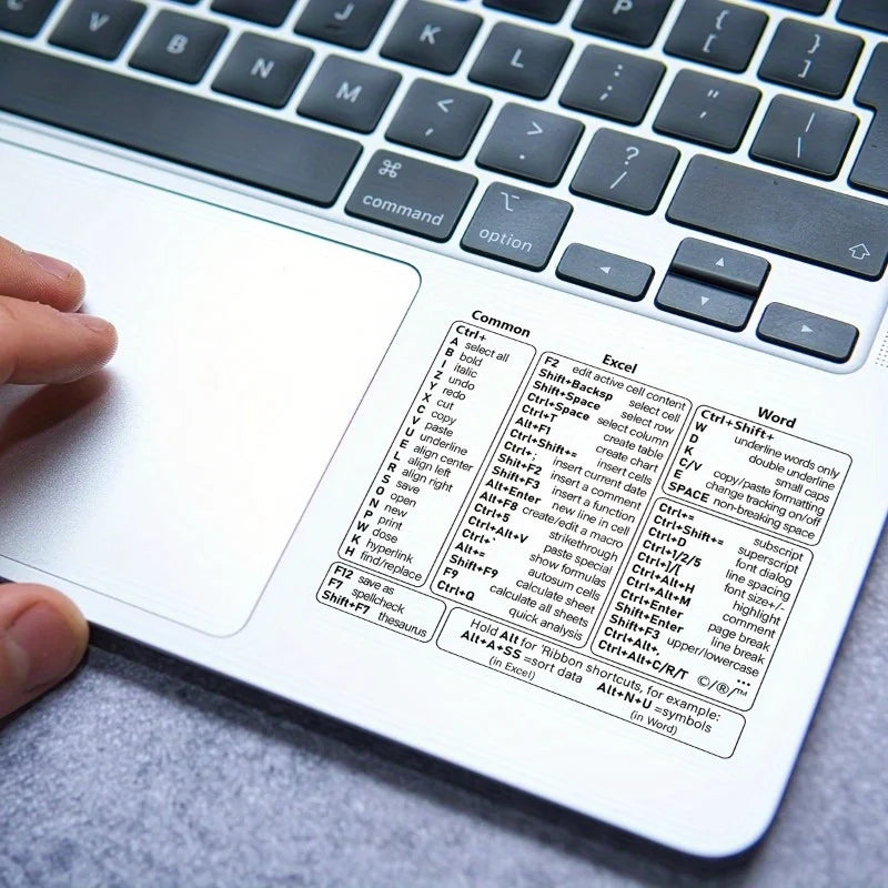 Keyboard Shortcut Stickers, Self - Adhesive Vinyl Decals for Windows Excel Word, Quick Reference Hotkey - Visuel 2 | SAMAG