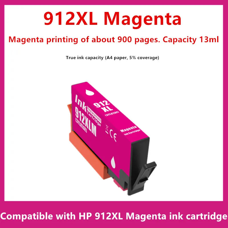 Compatible For HP 912 912XL Ink Cartridge HP912 OfficeJet 8010 8012 8013 8014 8015 8017 8018 8020 8022 8023 8024 8025 Printer