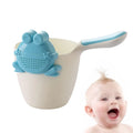 Baby Kids Bath Pail Body Washing Shower Children shampoo shower spoon frog water spoon for Rinsing Hair Protecting Infant Eyes