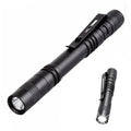 Mini Pen-shaped Flashlight AAA Battery Aluminum Alloy Waterproof Torch with Clip Portable Gift Light for Daily Outdoor