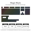 Green Grape Top-lit RGB Backlit Keycaps Double Shot PBT Keycaps 130 Key Cherry Profile for MX Switches Mechanical Gamer Keyboard