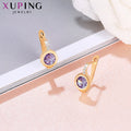 Xuping Jewelry Fashion Hot Sale Trendy Huggies Earring with Synthetic Cubic Zirconia for Girl Gifts 20160