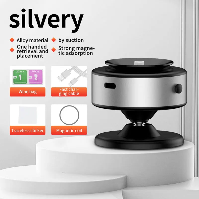 New X93 Magnetic Vacuum Adsorption Car Phone Holder 360° Rotating Strong Suction Holder for Mobile Phone Desktop Live Streaming