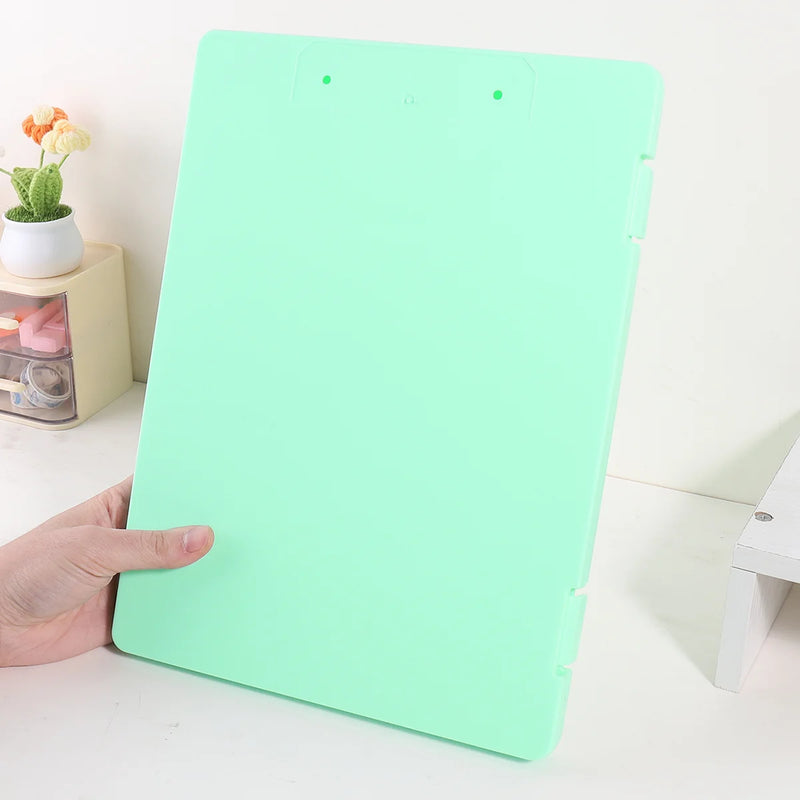 1pc A4 Writing Board File Box, 2-in-1 A4 Document and Photo Multifunctional Storage Box, Portable Organization Tool for Office