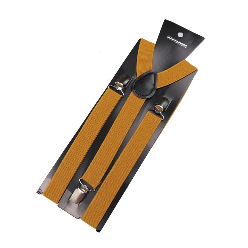 Unisex Elastic Leather Suspenders Braces Men Women Gift Black Blue Red Adjustable Straps for Wedding Suit Skirt Accessories