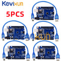 1-10PCS UNO R3 CH340G MEGA328P Chip for Arduino UNO R3 + USB/TYPE-C CABLE ATMEGA328P-AU Development Board 16Mhz