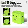 PALO 3400mWh Li-ion 1.5V AA and AAA Rechargeable Batteries with 8-channel magnetic flip charger for 1.5V 2A 3A Lithium Batteries