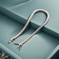 4mm 925 Sterling Silver Moissanite Bracelet 3mm D VVS1 Diamond with GRA for Women Sparkling Wedding Party Fine Jewelry