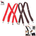 Elastic Adjustable Suspenders For Adults And Kids - Men Women Braces Set For Children Boys Girls Wedding - Visuel 5 | SAMAG