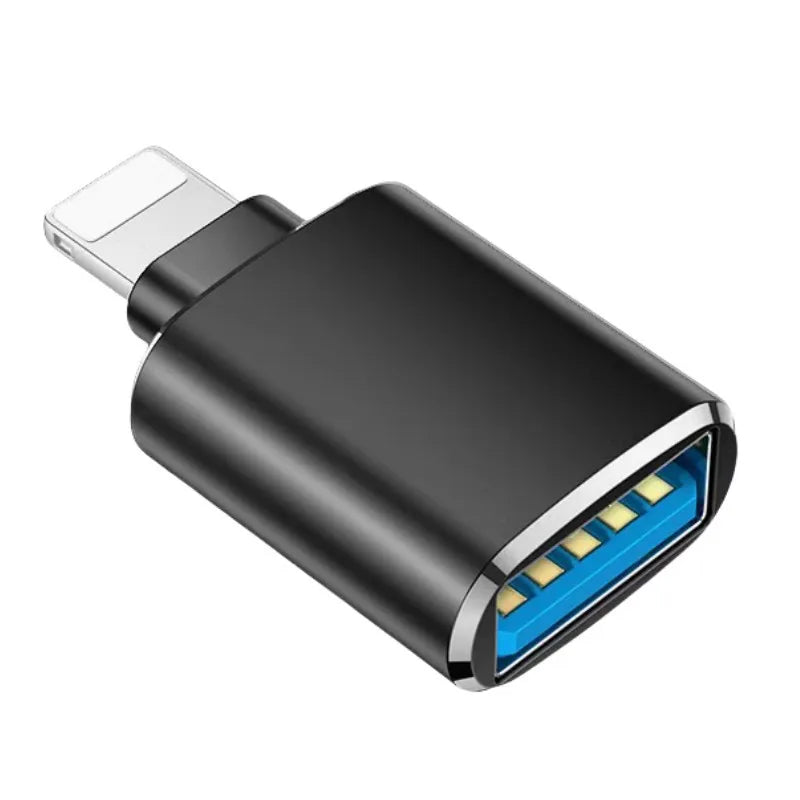 USB 3.0 OTG Adapter for IPhone 14 13 12 11 Pro XS Max XR X 8 Plus 7 6s IPad Lightning Male To USB 3.0 Adapter for IOS 13 Above