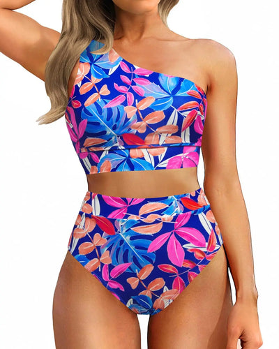 Sexy Single Shoulder Backless Printed Solid Color | SAMAG
