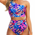Sexy Single Shoulder Backless Printed Solid Color | SAMAG