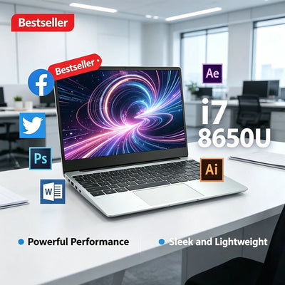 14.1 Inch Gaming Laptop Ultra Slim SSD Windows 11 Intel | SAMAG