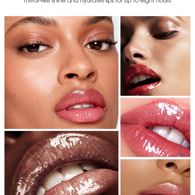 Pearlescent Glitter Plumping Lip Gloss Diamond Glitter Nude Pink Liquid Lipstick Shiny Glass Waterproof Sexy Lip Tint Lip Makeup