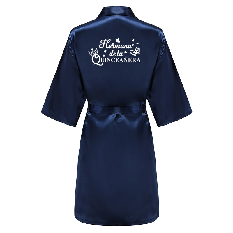 Mis Quince Años Bathrobe Mama de la Quinceañera Robe | SAMAG