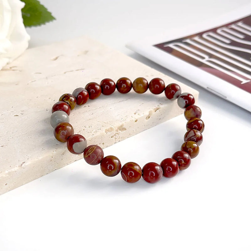 Natural Stone Beads Bracelet For Women Men Agate Crystal Quartzs Aquamarines Jades Jewelry Agates Elastic Bangle Bracelets 6 8mm