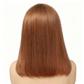 Chocolate Brown Bob Wigs 13x4 Lace Front Wig Bob Human Hair Brown Straight 200% Full Density Transparent Lace Frontal Wigs Bob Hair