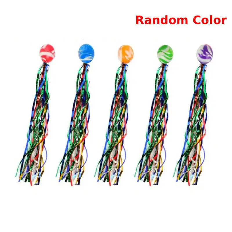 Comet Balls Bouncy with Colorful Streamers Mini Rubber | SAMAG