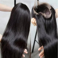 Brazilian Straight 13x6 Lace Frontal Wig 300% Density 30 36 Inch 100% Human Hair Wigs Pre Plucked Wear Go Glueless Wig For Women