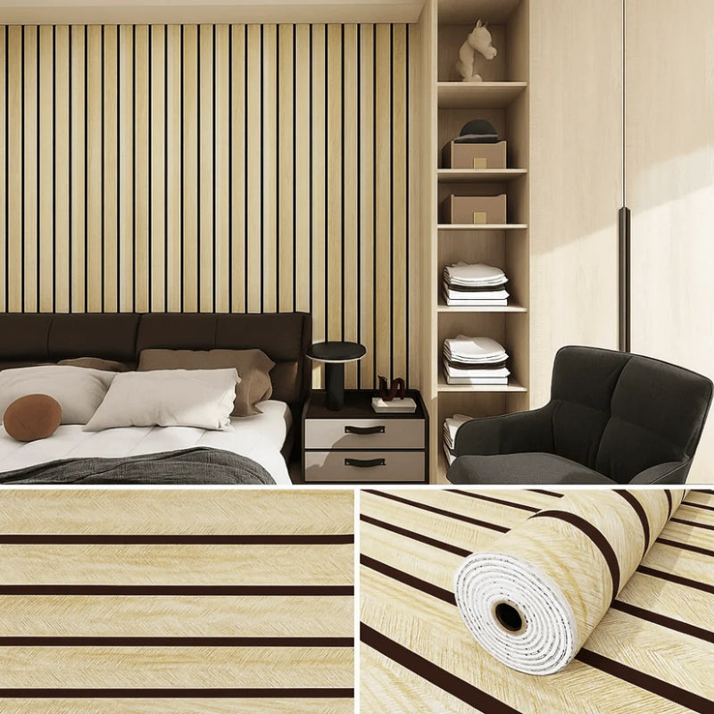 Waterproof Wall Stickers Moisture-proof 40cm Width Foam Wall Stickers Thick Foam Peel and Stick Self-adhesive Wallpaper Ceiling