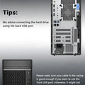 Type-C 3.1 SSD Case Enclosure Box 2.5 HDD SATA To USB 3.0 With 5Gbps Adapter External Housing Hard Drive Box Transparent/Black