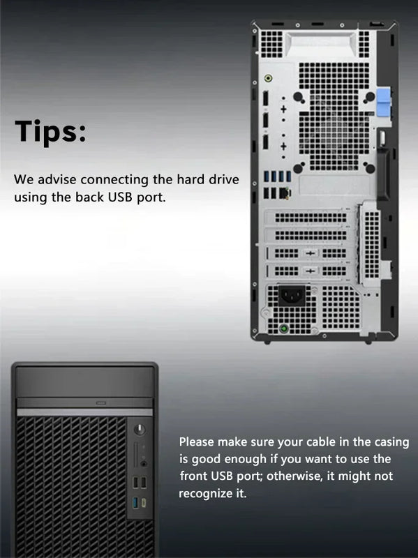 Type-C 3.1 SSD Case Enclosure Box 2.5 HDD SATA To USB 3.0 With 5Gbps Adapter External Housing Hard Drive Box Transparent/Black