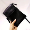 Simple Women's Shoulder Bag With 3-Layer Zipper Soft Leather Crossbody bag Mini Small Bag Wallet With Multiple Compartments Larg