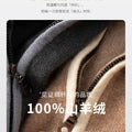 Men's Knitted Set 100% Cashmere Round Neck Zipper Open | SAMAG