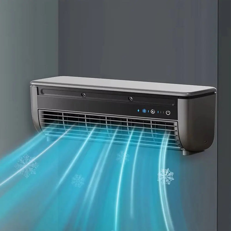 Wall Mount Air Cooling Fan Silent Rechargeable Portable Air Conditioner Fan 3 Speeds Cooling Electric Fan Home Kitchen Bathroom