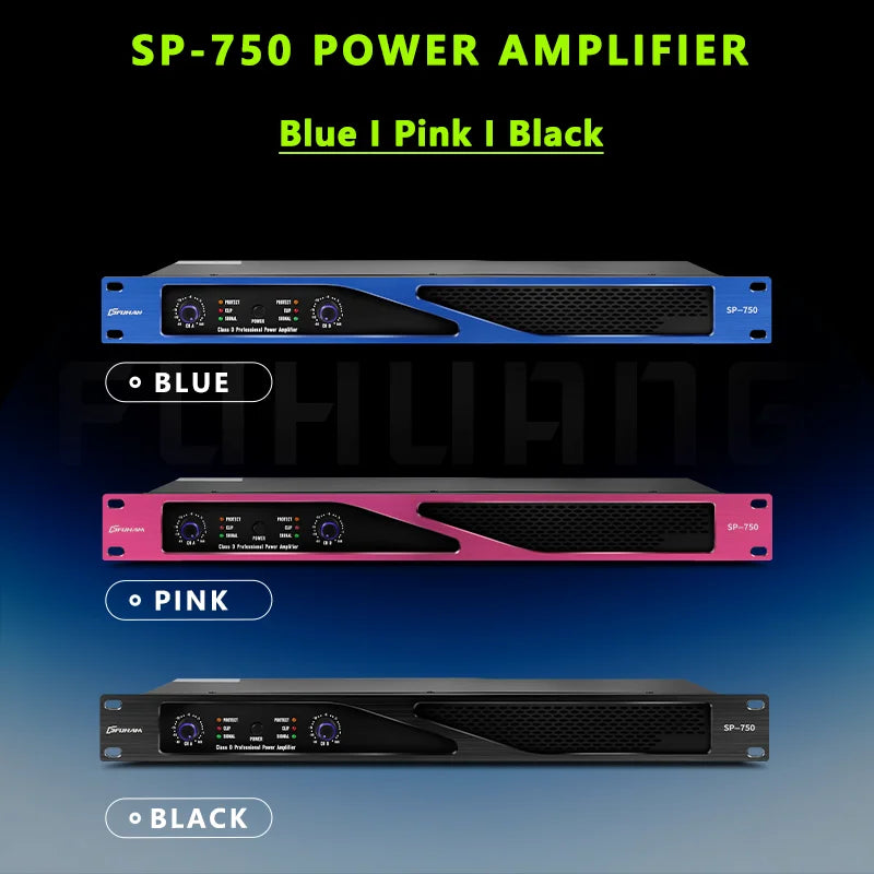FUHAM SP-750 Class D Digital Power Amplifier 750W 8Ω 2 Channel 1U Lightweight Pro Audio Amp for DJ Stage Performance
