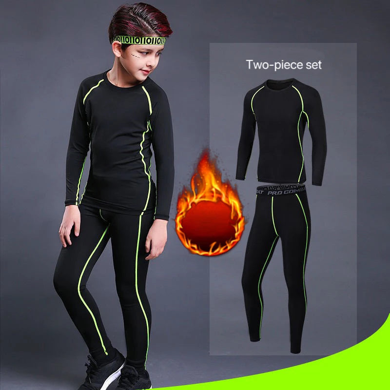 1 Set Boy Autumn Winter Quick Drying Tights Clothe Youth - View 2 | SAMAG