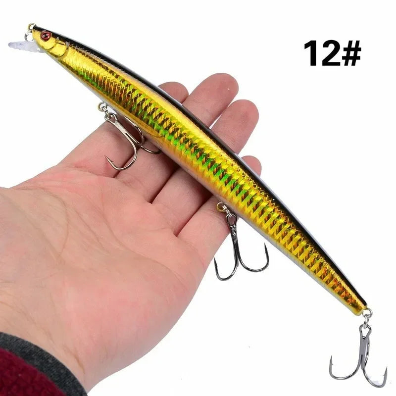 16 Colors 18cm 24g Minnow Fishing Lure Laser Crankbait | SAMAG