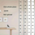 2m Wall Height Measurement Card - Easy-to-Read Durable PC Material Writeable & Removable Ideal for Room Decor Wall Decorations
