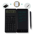 2-In-1 Foldable Scientific Calculator & 2.5 inch Writing Tablet 10 Digit LCD Display For College Office Student Teacher