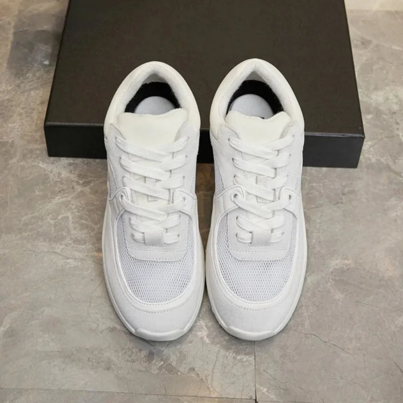 Vintage Low Top Leather Sneakers for Men Breathable Non-Slip Athletic Shoes Daily Wear Fashion Casual Trainers