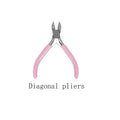 6pcs/set DIY Hand-operated Pliers 4 Tweezers 1 Golden Ring 1 Opening Tool,  Beading Repair Supplies Wire Wrapping Multifunctiona