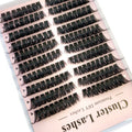 3 Styles Individual Lashes 15rows 390PCS Bottom Lashes Extension Lower Eyelash Clusters  DIY Wispy Natural Look Clear Band
