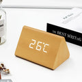 Wall Clock Wooden Electronic Watch Desk Digital Despertador Alarm Moment Bedroom Decoration Table Accessory Smart Hour