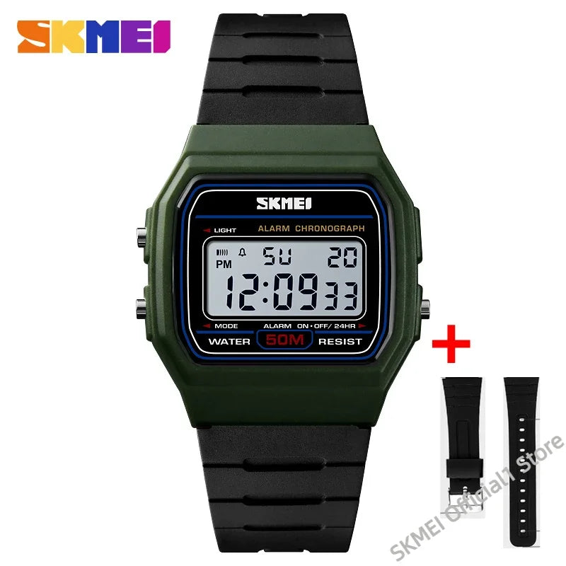 SKMEI 1412 Luxury Digital Watch for Women Waterproof Sport Girl Date Week Female Wristwatches Women Clock Relogio Feminino 1419