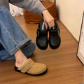Retro Flat-bottomed Bag Head and Half Slippers Women's New Slip-on Lazy Shoes Tide Fashion